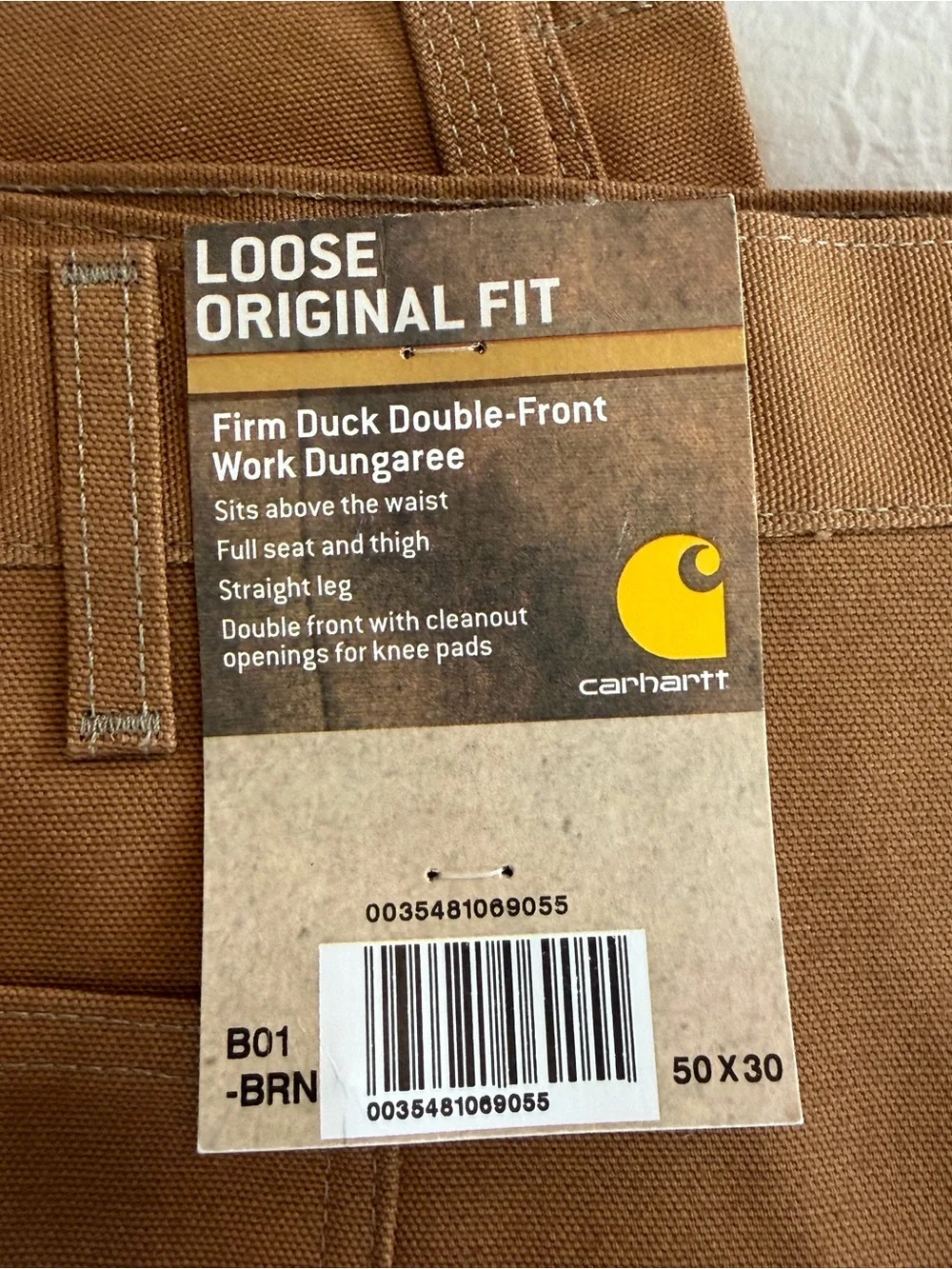 Men's Work Pants - Brown Carpenter Style